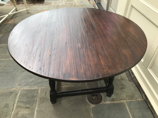 53" Round Tavern Table with hand-planed Mahogany Top