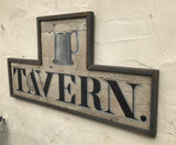 "Tavern" sign with tankard