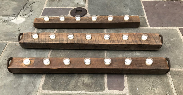 Votive Candle Holder made from reclaimed barn beam