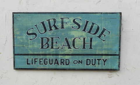 Nantucket Beach signs-Lifeguard on Duty