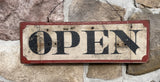 Two-sided Open/Closed sign