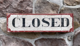 Two-sided Open/Closed sign