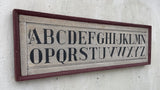 Alphabet in Red Frame