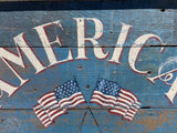 America with Flags