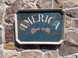 America with Flags