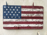 American Flag done on antique door