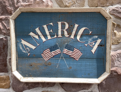 America with Flags