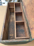 Paint decorated antique tool box