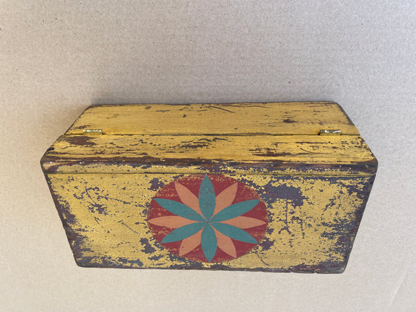 Small Paint Decorated Pinwheel Box