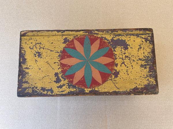 Small Paint Decorated Pinwheel Box