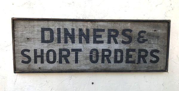 Dinners and Short Orders