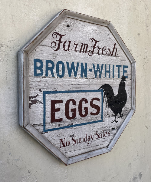 Farm Fresh Brown White Eggs