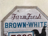 Farm Fresh Brown White Eggs