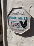 Farm Fresh Brown White Eggs