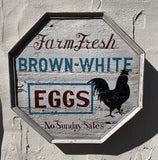 Farm Fresh Brown White Eggs