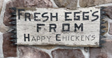 Fresh Eggs From Happy Chickens