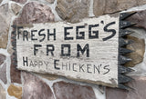 Fresh Eggs From Happy Chickens