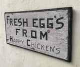 Fresh Eggs From Happy Chickens