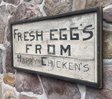 Fresh Eggs From Happy Chickens