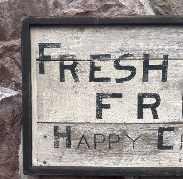 Fresh Eggs From Happy Chickens