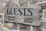 Guests -Private Baths Good Beds
