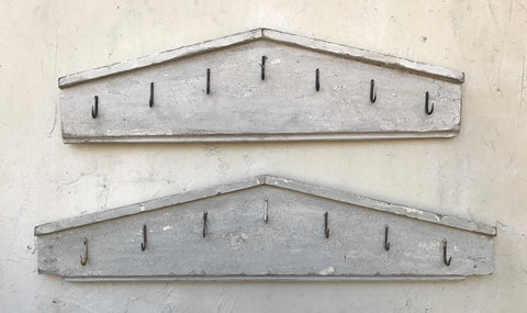 Coat Rack made from old window pediment