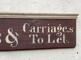 Horses and Carriages To Let