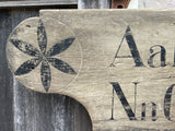 Alphabet sign with Pinwheels