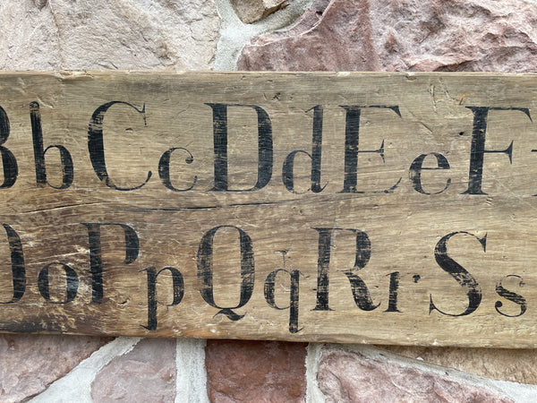 Alphabet sign with Pinwheels