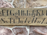 Alphabet sign with Pinwheels