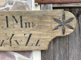 Alphabet sign with Pinwheels