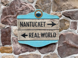 Nantucket-Real World Directional sign