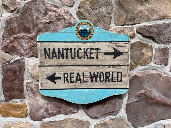 Nantucket-Real World Directional sign