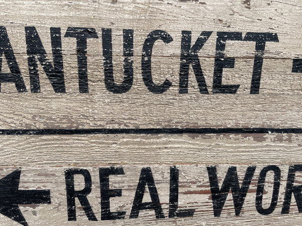Nantucket-Real World Directional sign