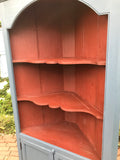 Tombstone Pine Corner Cupboard