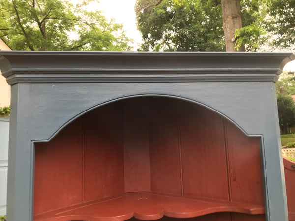 Tombstone Pine Corner Cupboard