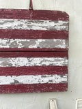American Flag done on antique door