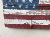 American Flag done on antique door
