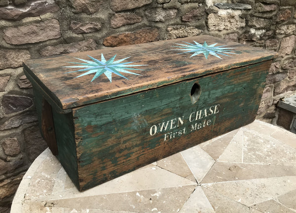 Paint Decorated Antique Sea Chest