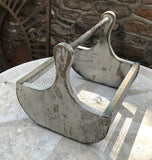 Handmade Garden Hod Mesh & Wood Harvest Basket with Copper Accents