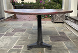 48" Round Table with Compass Rose design and Cast Iron Base