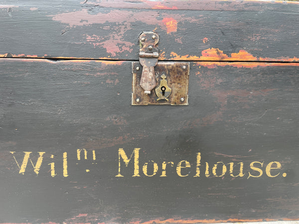 Paint Decorated Antique Dovetailed Chest