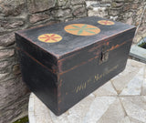 Paint Decorated Antique Dovetailed Chest