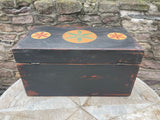 Paint Decorated Antique Dovetailed Chest