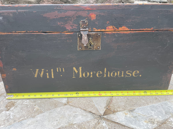 Paint Decorated Antique Dovetailed Chest