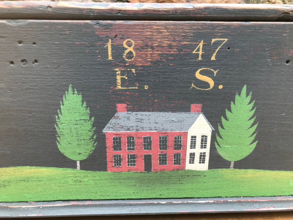 Decorated Antique Box in the style of Jonas Weber