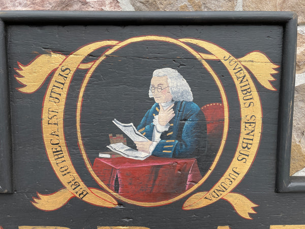 E. Hicks Library Sign