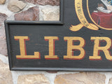 E. Hicks Library Sign