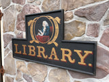 E. Hicks Library Sign