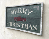 Merry Christmas (with vintage truck)